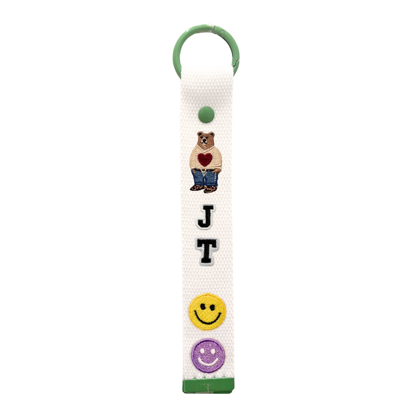 Long White Strap Keychain (11 variants)